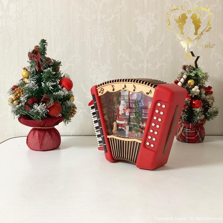 送料無料】スノードーム 【バブルLEDライト アコーディオンサンタ】 8