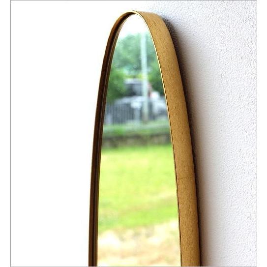 鏡 壁掛けミラー オーバル 楕円形 アンティークゴールド ウォール