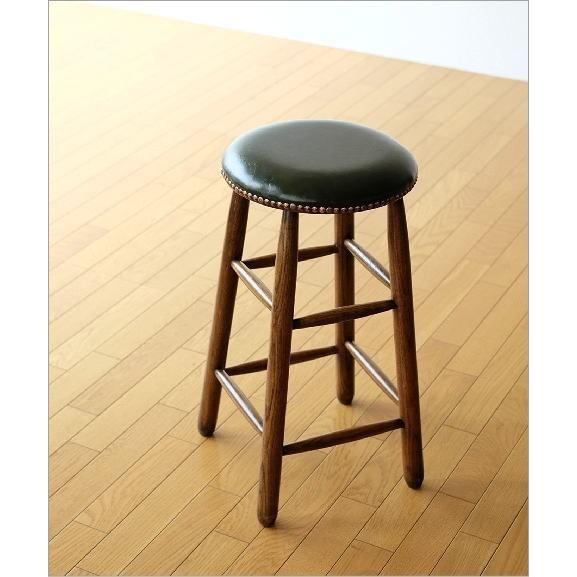 ハイスツール 木製 スツール 丸椅子 丸イス おしゃれ カウンターチェア
