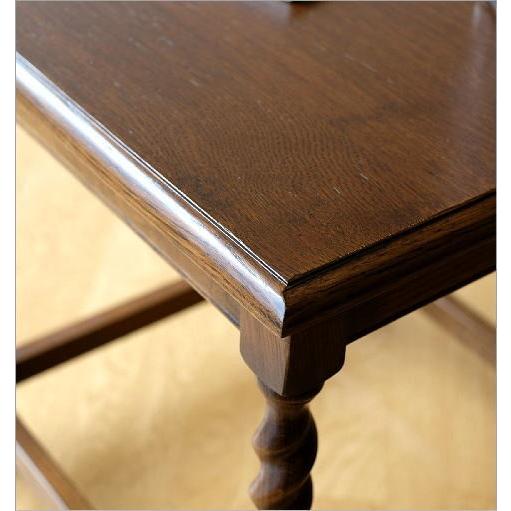 サイドテーブル 花台 アンティーク レトロ 木製 正方形 四角 高さ50cm