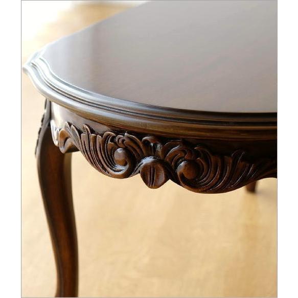 センターテーブル 木製 アンティーク レトロ おしゃれ 猫脚 リビング