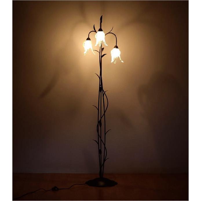 フロアライト アンティーク おしゃれ 3灯 フロアスタンド フロアランプ