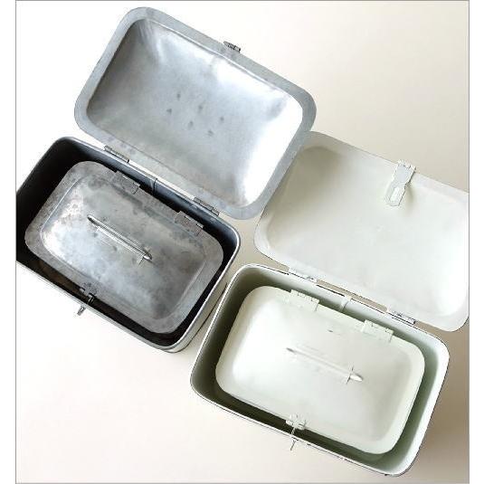 小物入れ ブリキ ふた付き ボックス 2個セット アンティーク レトロ