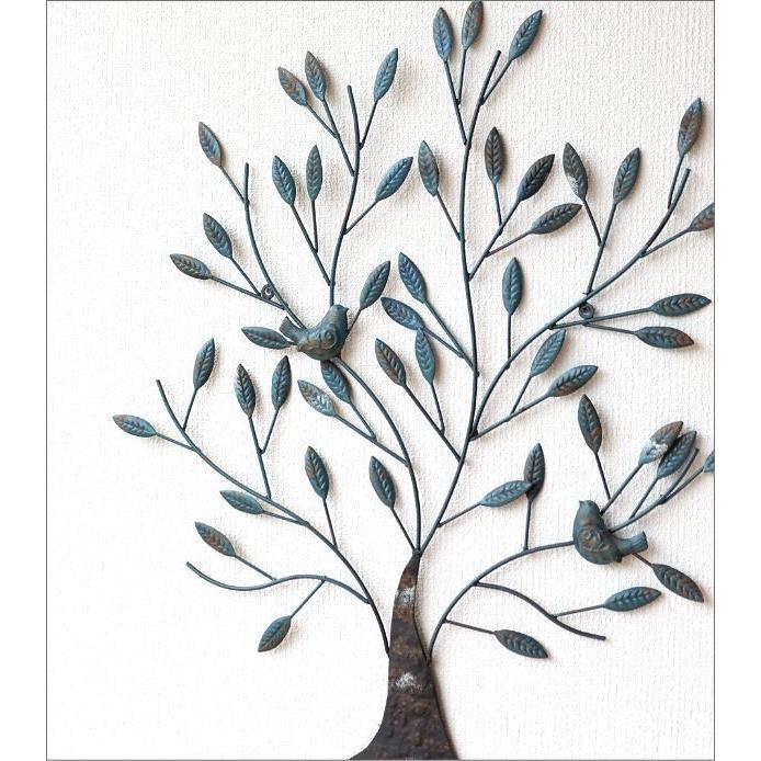 アイアン壁飾り アートパネル 壁掛け インテリア 木 リーフ ウォール