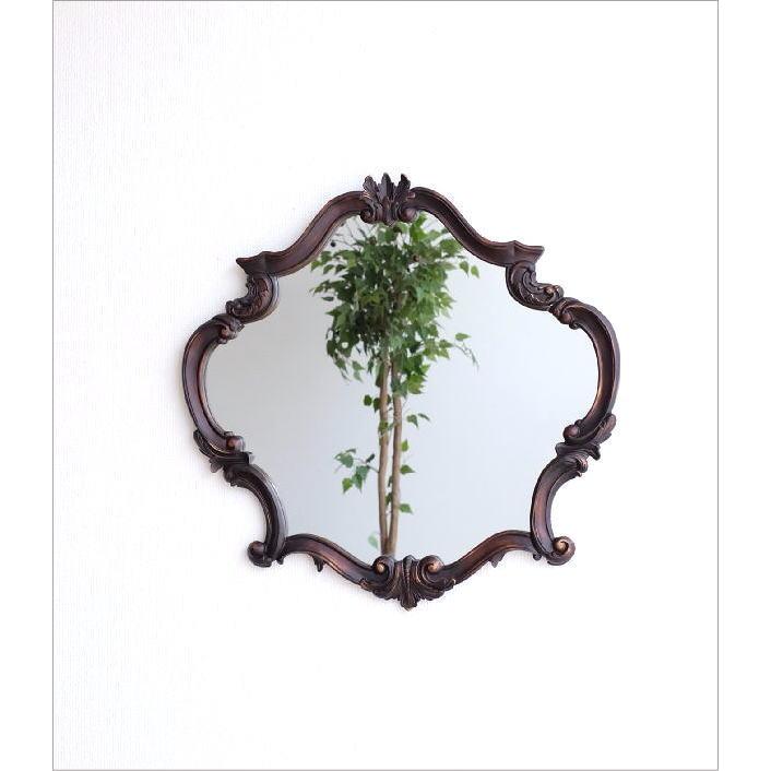 鏡 壁掛けミラー おしゃれ アンティーク クラシック ウォールミラー
