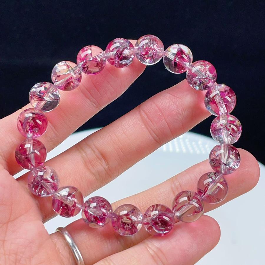 PROME 天然石 ピアニーフェニックスアイリスクォーツ（天然水晶 染色