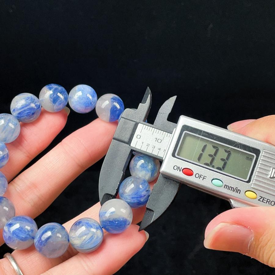 PROME 天然石 一点物 珍しい カイヤナイトシリカ （鑑別書付き） NO