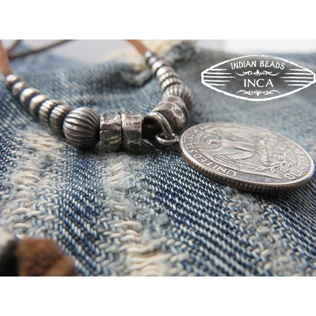 インディアンジュエリー アメリカ25セントコイン 銀貨 ネックレス