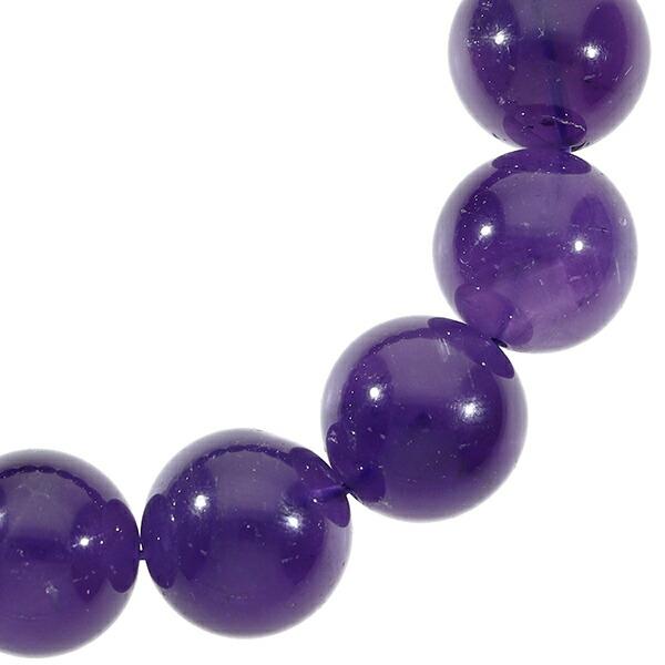 アメジスト ウルグアイ産 ブレスレット 大玉 16mm 19.5cm メンズL