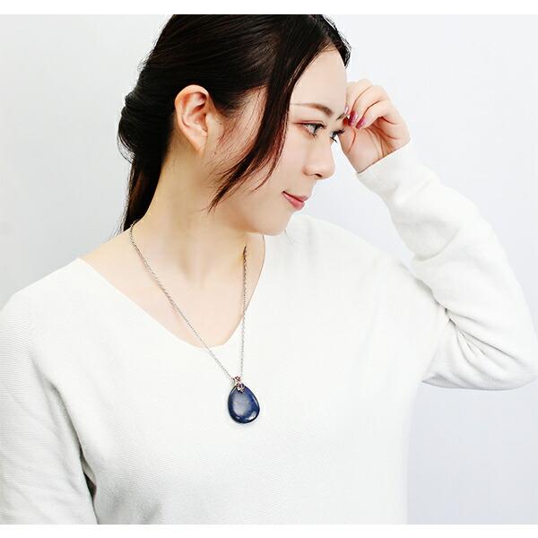 ラピスラズリ シルバー ペンダントトップ 大粒 雫 チェーンなし 天然石