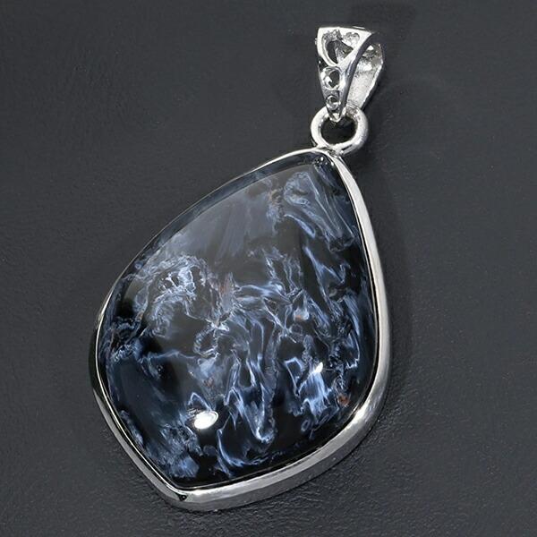 ブルー ピーターサイト 8A グレード シルバー ペンダントトップ 天然石