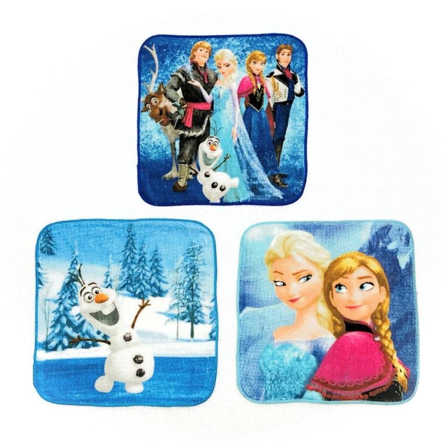 アナと雪の女王 ミニタオル 3枚セット ディズニー プリンセス アナ雪