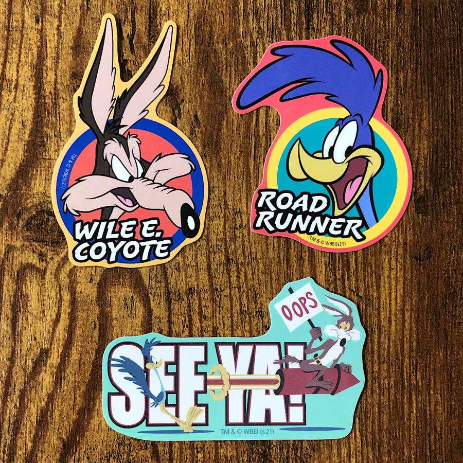 キャラクターステッカー ルーニーテューンズ ロードランナー ワイリー