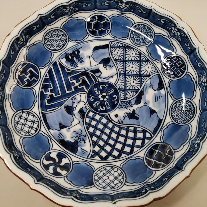 平戸祥瑞 桔梗縁七寸鉢 三川内焼 平戸松山窯 : ぐんきんNET-SHOP