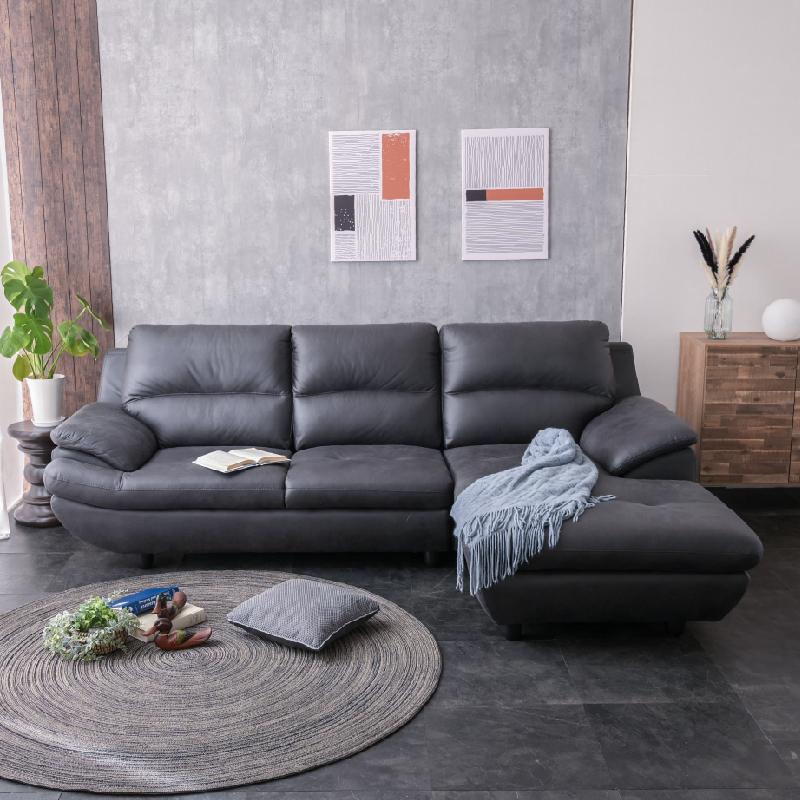 カウチソファー 3人掛けソファ レザーファブリック 布 3Pソファ