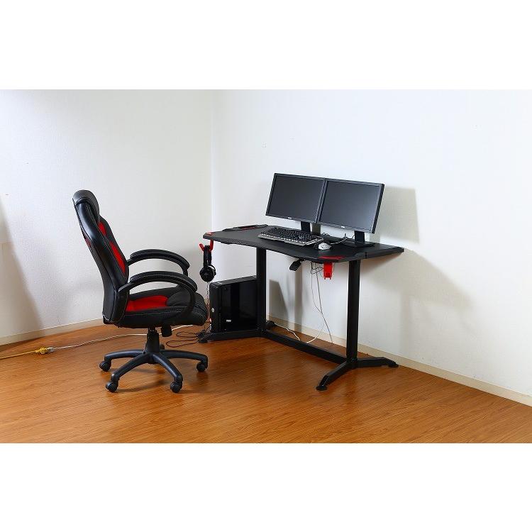 ゲーミングデスク 机 昇降デスク 120cm デスク パソコンデスク 学習机