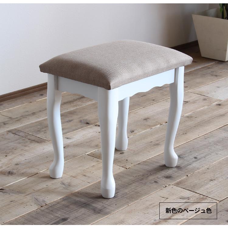 ドレッサー デスク 鏡なし 白 猫脚 つくえ セット 机 ドレッサーデスク