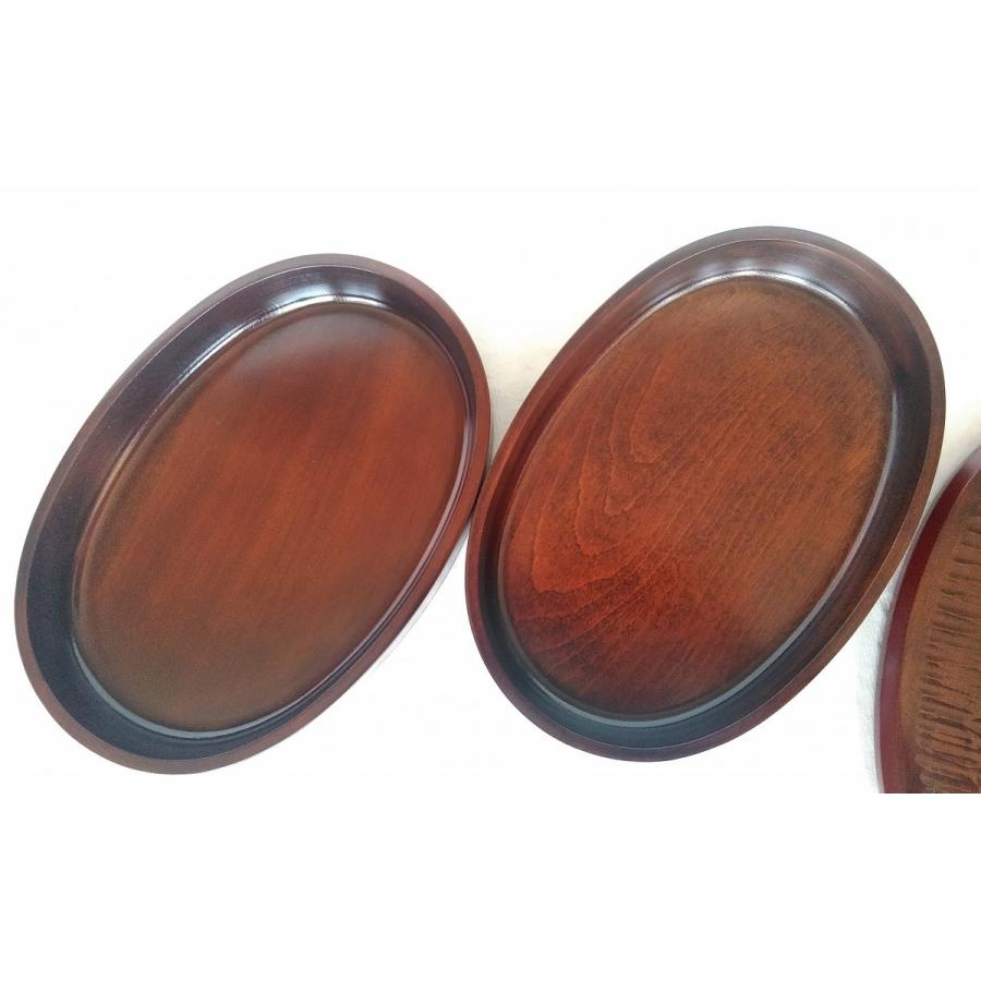 国産 木製 重箱 本漆塗 小判型 二段重 ノミ目 9寸 27cm 線古代朱 香川