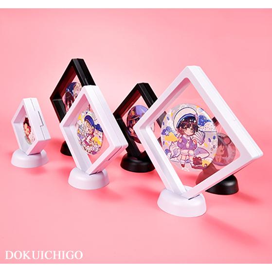 2個セット 缶バッチ アクキー スタンド ディスプレイアイテム 飾り