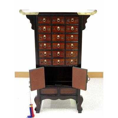 李朝けやき作りMINIくすり箪笥 送料無料 李朝家具 アジアン