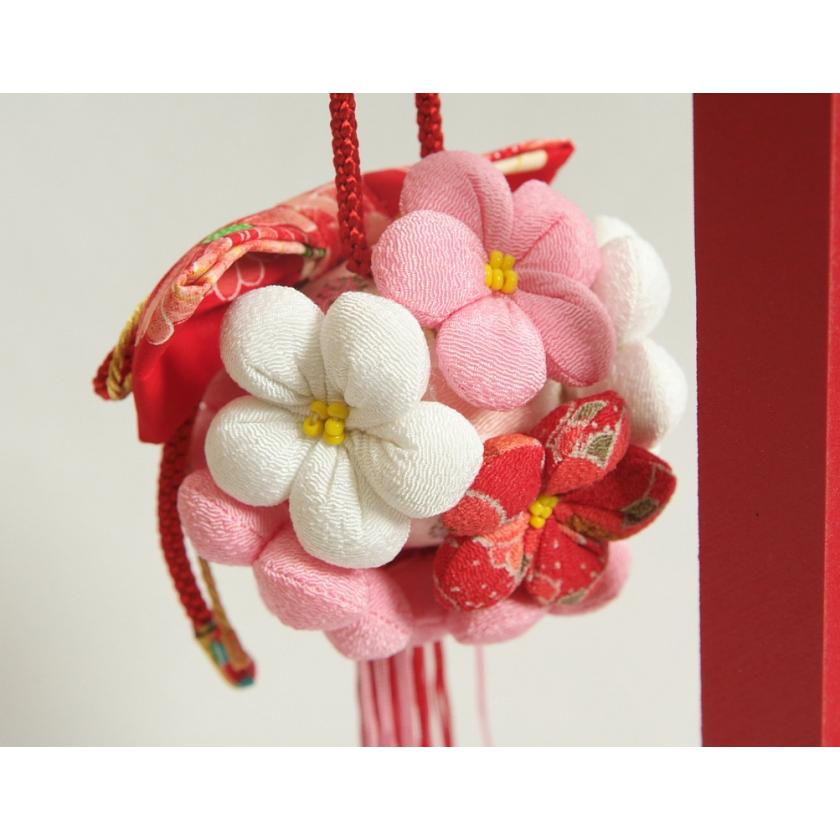 リュウコドウ つるし飾り ひな祭り さげもん飾り 雛飾り 桃の華毬