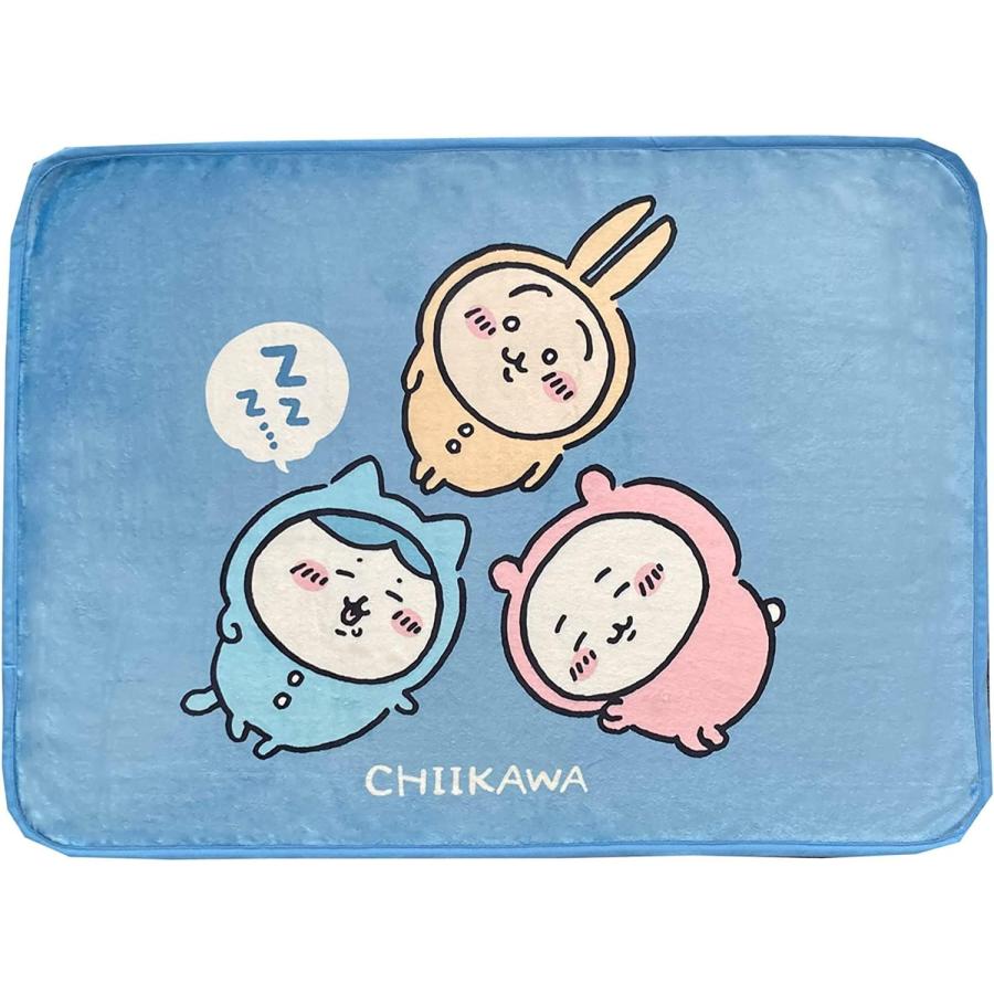 ちいかわ ハチワレ 郎 ひざかけ ブランケット 約100cm ふわふわ