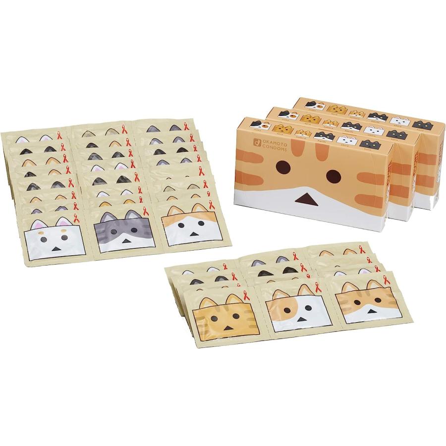 オカモト ニャンボー コンドーム 12個入り×3箱（計36個分）にゃんぼー