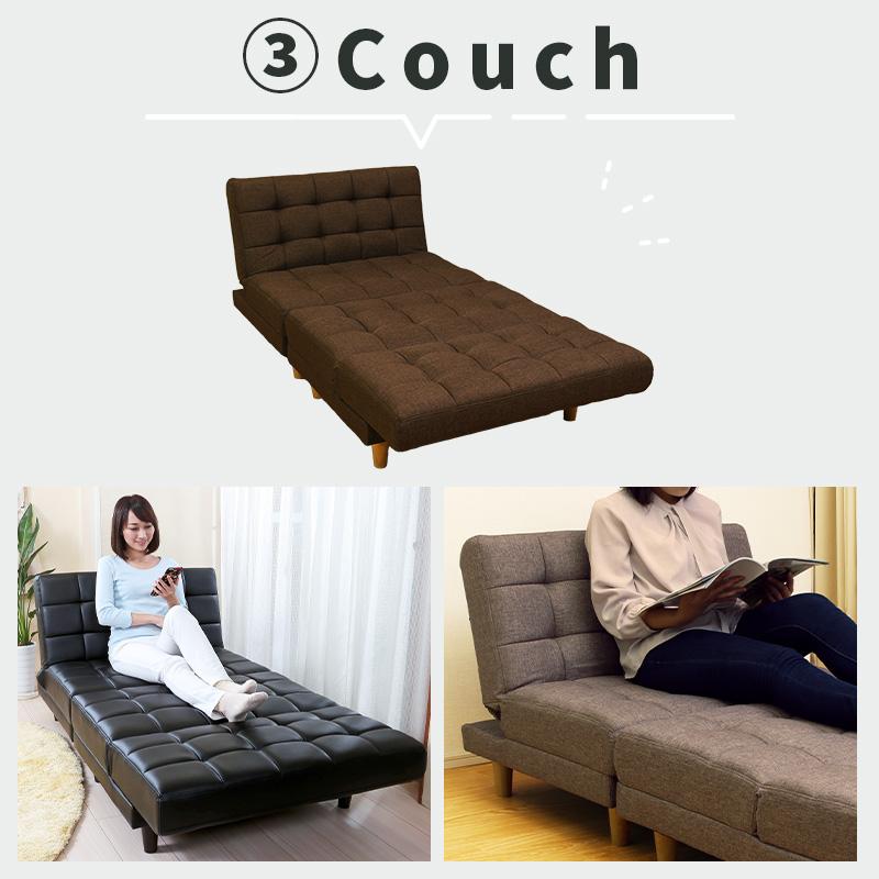 ソファ 2人掛け ベッドになるソファ リクライニング ソファベッド