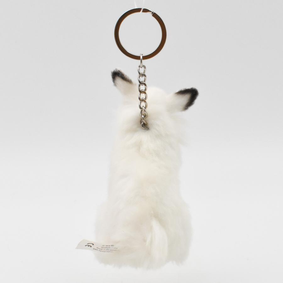 HANSA BH6458 シロウサギ キーチェーン しろうさぎ 白兎 キーホルダー