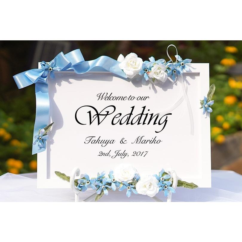 ウェルカムボード 結婚式 ウェディング ブライダル サムシングブルー