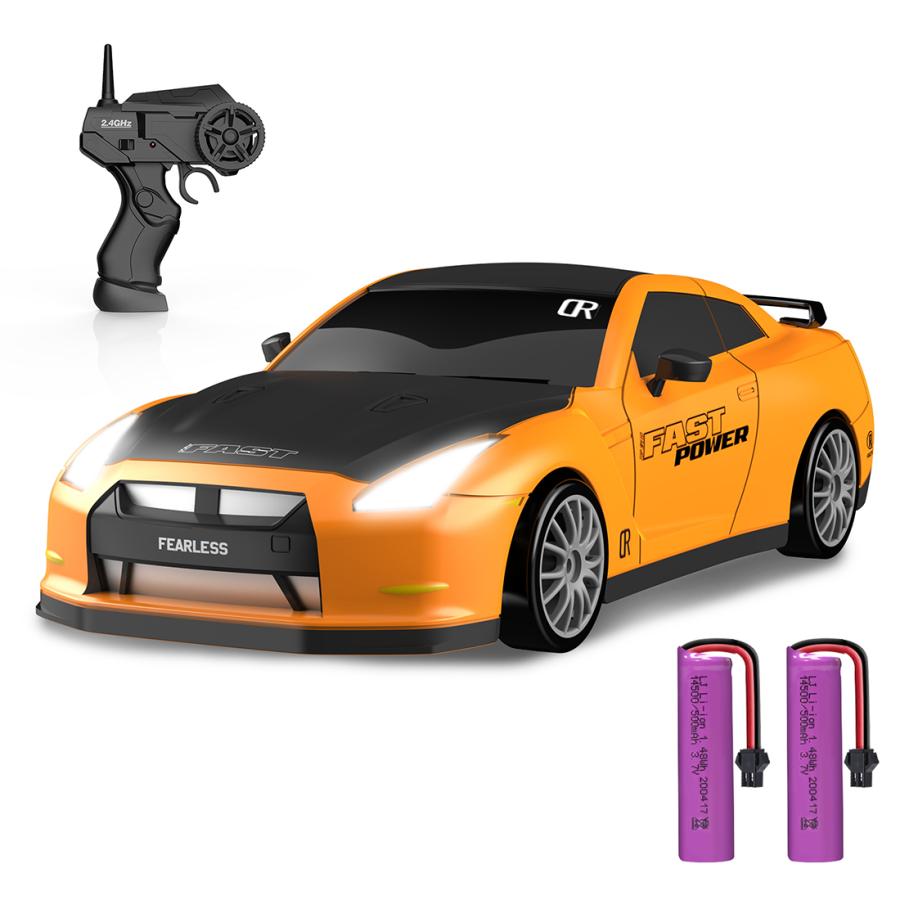 DEERC ラジコン おもちゃ 4WD 1/24 ドリフトカー 2.4Ghz 40分連続稼働