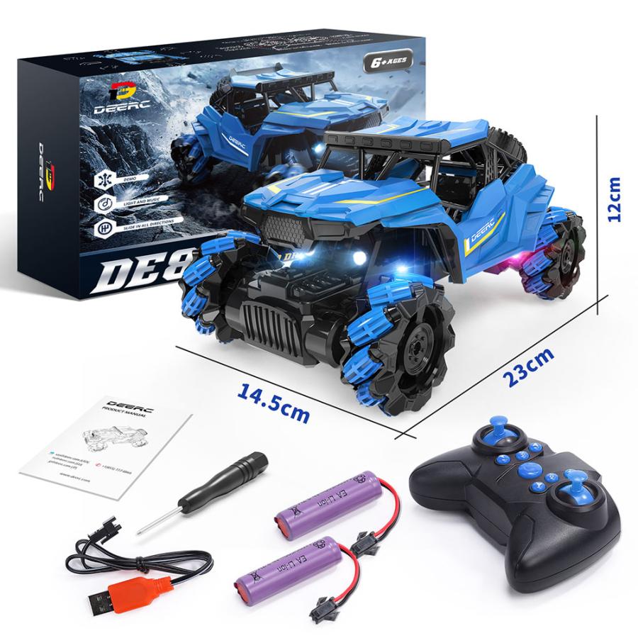 ラジコン ラジコンカー オフロード 子供 DEERC スタントカー 360