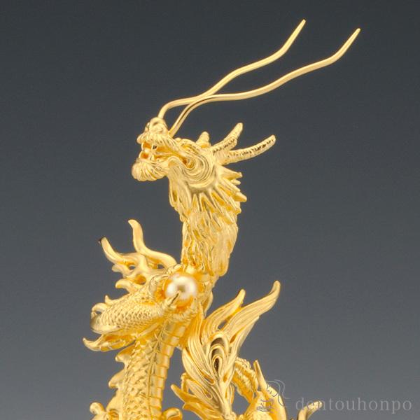 純金 瑞雲昇龍 E 28g ( 光則（金工芸） 木札名入れ有料 高級