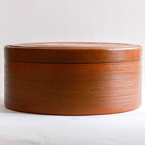 茶櫃 刷毛錆 根来 11号 ( 退職祝い 定年 茶びつ 茶道具 お茶 入れ物