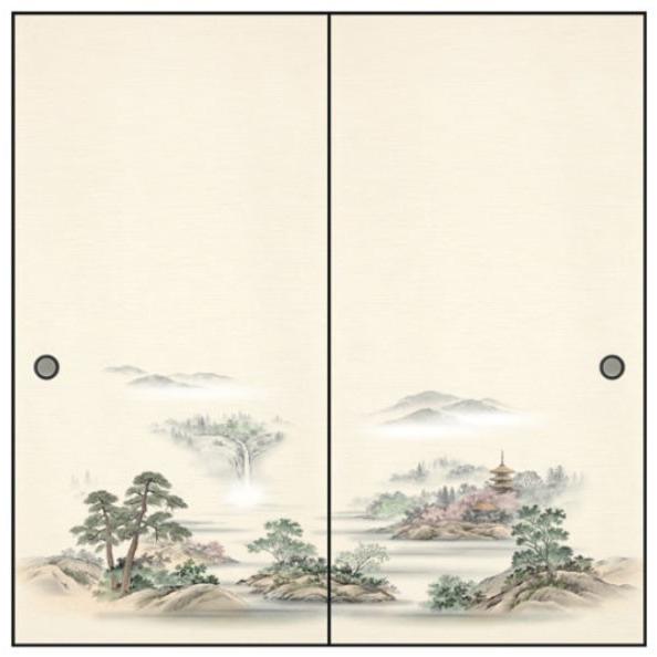 ふすま紙 襖紙 (のれん第20集) No.151 (サイズ96×203cm) 2枚組セット
