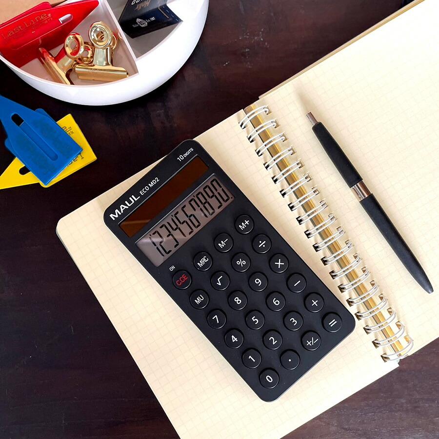 MAUL カリキュレーター ECO MD2 電卓 コンパクト 携帯 計算機 : 文房具