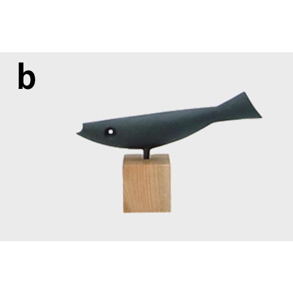 南部鉄器 釜定 魚・鳥 オーナメント・オブジェ・置物 木台付 おしゃれ