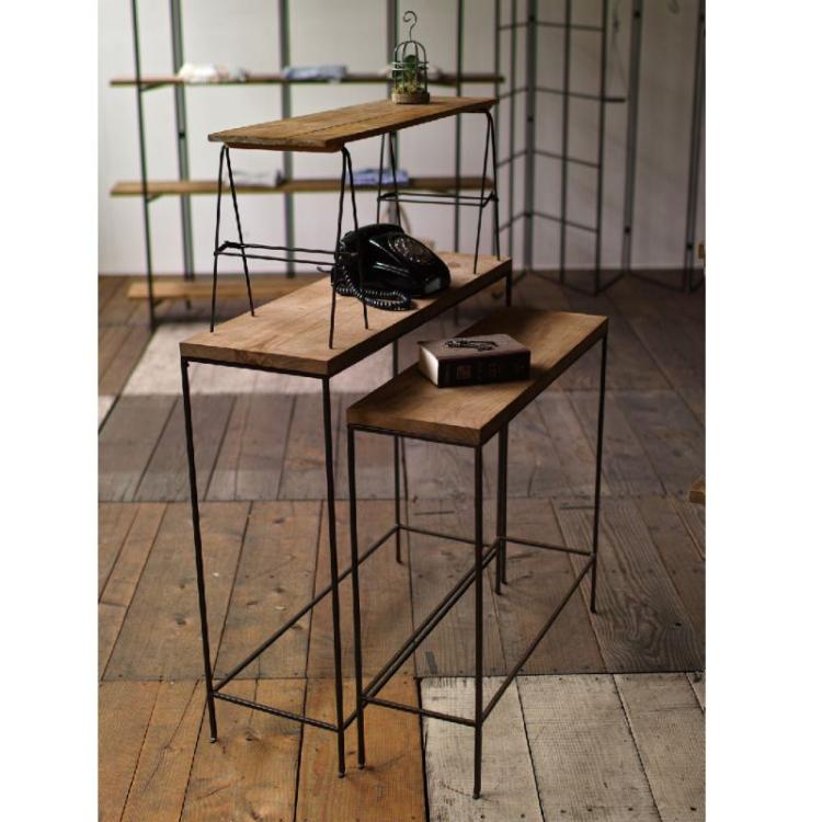 SPICE スパイス OF LIFE ジョセフアイアン コンソールテーブル2サイズ