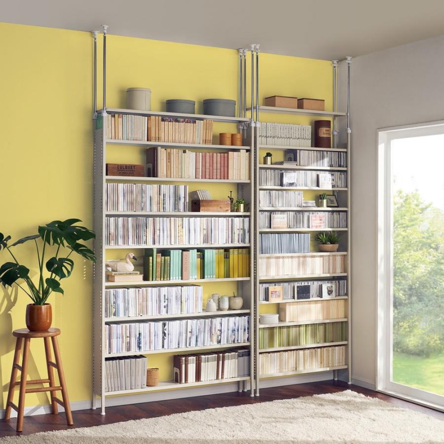 dinos（ディノス） たっぷり収納！スチールラック 突っ張り式 コミック