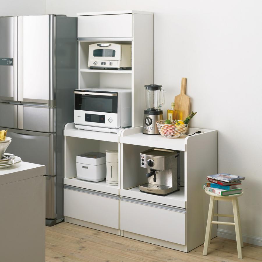 dinos（ディノス） 大型レンジが置ける家電収納庫 3段レンジラック・幅