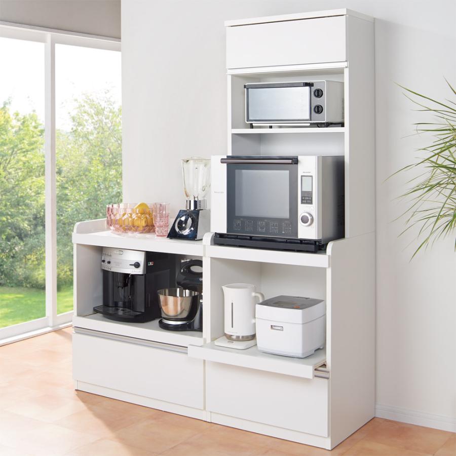 dinos（ディノス） 大型レンジが置ける家電収納庫 3段レンジラック・幅