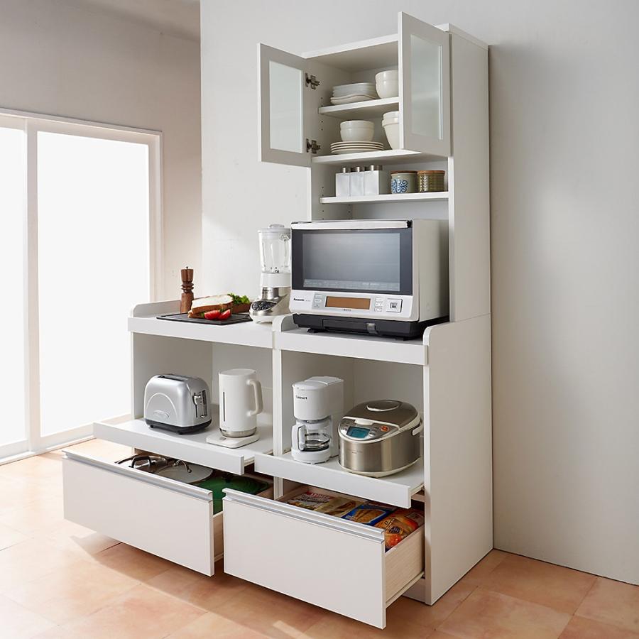 dinos（ディノス） 大型レンジが置ける家電収納庫 2段レンジラック・幅