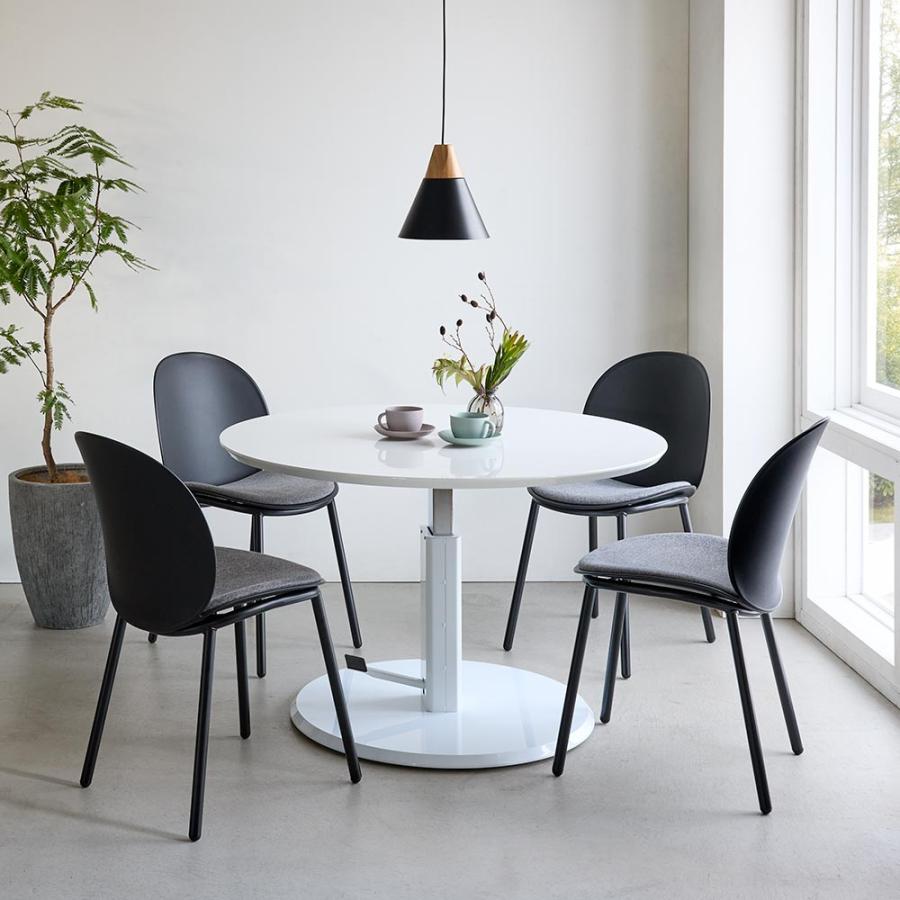 dinos（ディノス） 高さ自由自在 カフェスタイルダイニング 丸形昇降