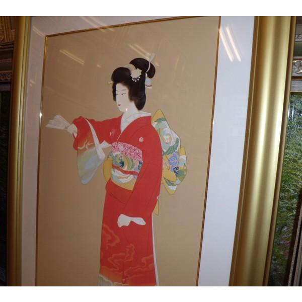 上村松園 「序の舞」 シルクスクリーン版画（限定300部 版上落款あり