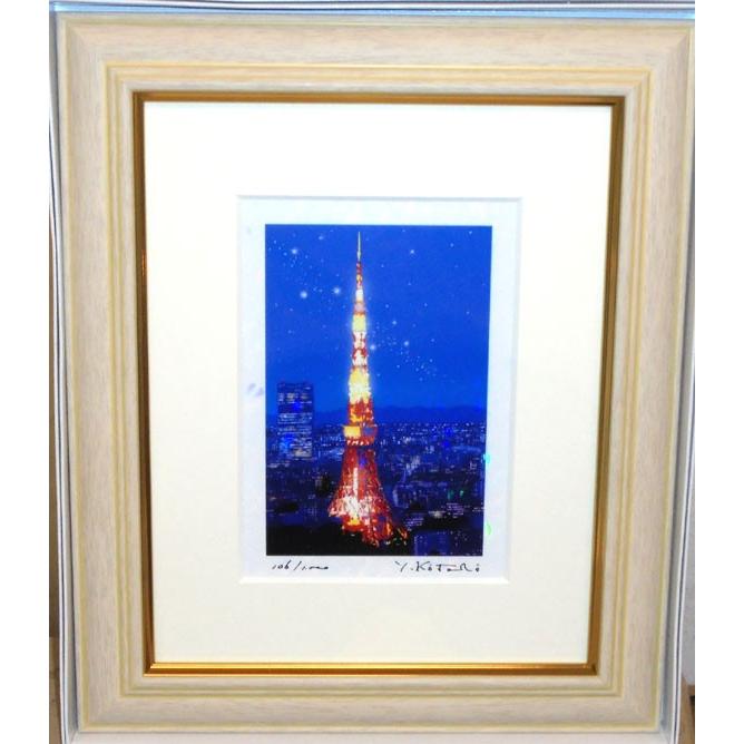 当社限定版画）東京タワー 吉岡浩太郎 クリスタル版画 インテリア 玄関