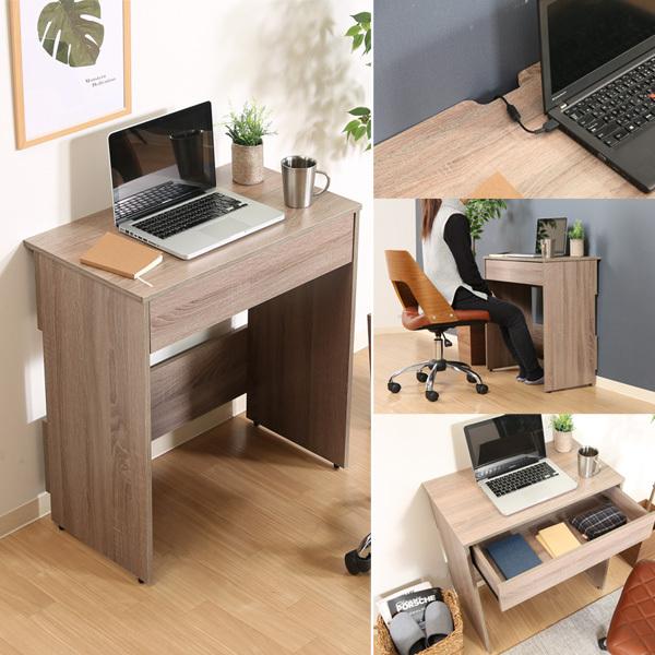 不二貿易（Fuji Boeki） パソコンデスク 収納付き 幅70cm 木製
