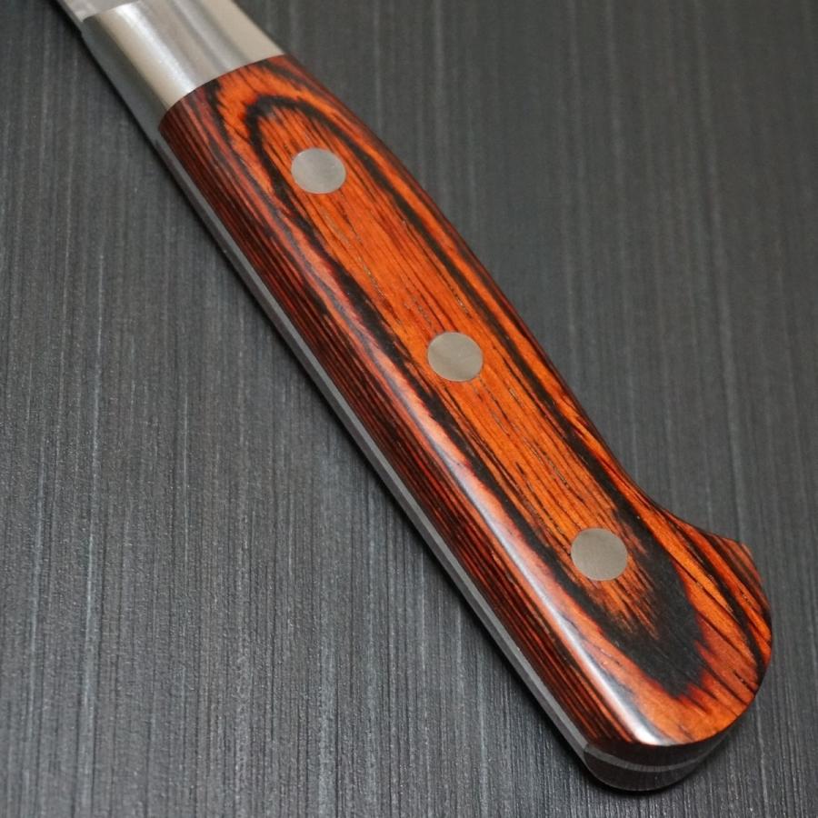 堺孝行 包丁 剣型三徳 160mm 33層ダマスカス V金10号 ステンレス 槌目