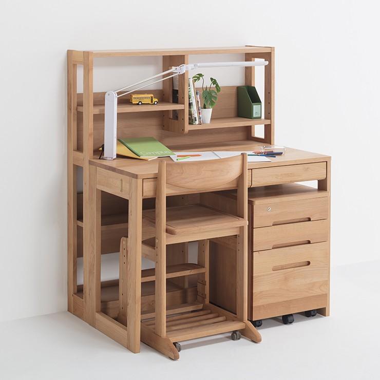 学習デスクセット 学習机 勉強机 上棚 ワゴン チェアー ライト 国産品