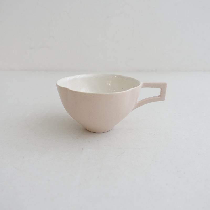 美品】安藤雅信 *オランダティーカップ 薄桜色*ピンク釉薬コップ和食器