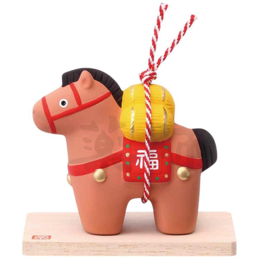 干支 午 置物 馬 うま 2026年/ 錦彩招福午(恵駒) /粗品 販促 景品 縁起